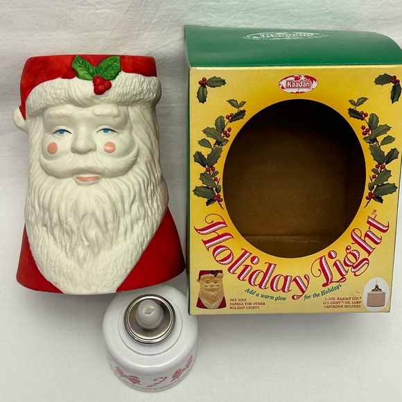 Kaadan Christmas Light Santa Head w/Insert Old New Stack Never Used - Picture 6 of 13